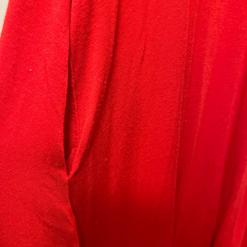 Altar’d State Bright Red Dress with Pockets - Picture 3 of 9